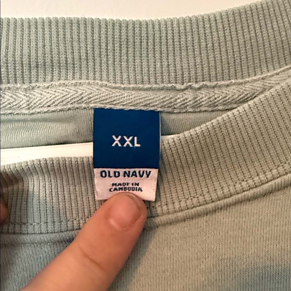 Old Navy Light Sage Crewneck Sweatshirt - Picture 2 of 2